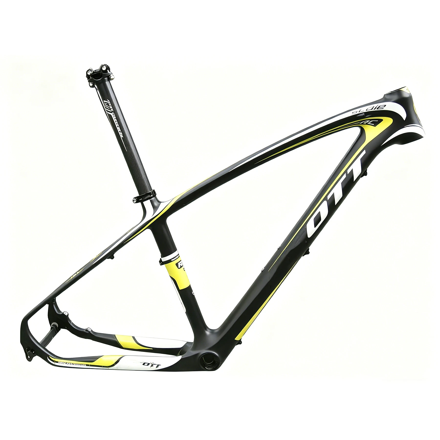 27.5 Carbon Mountain Bike Frame MTB Bicycle Frameset Yellow/Black 135mm Rear Axle
27.5 Carbon Mountain Bike Frame MTB Bicycle Frameset Yellow/Black 135mm Rear Axle