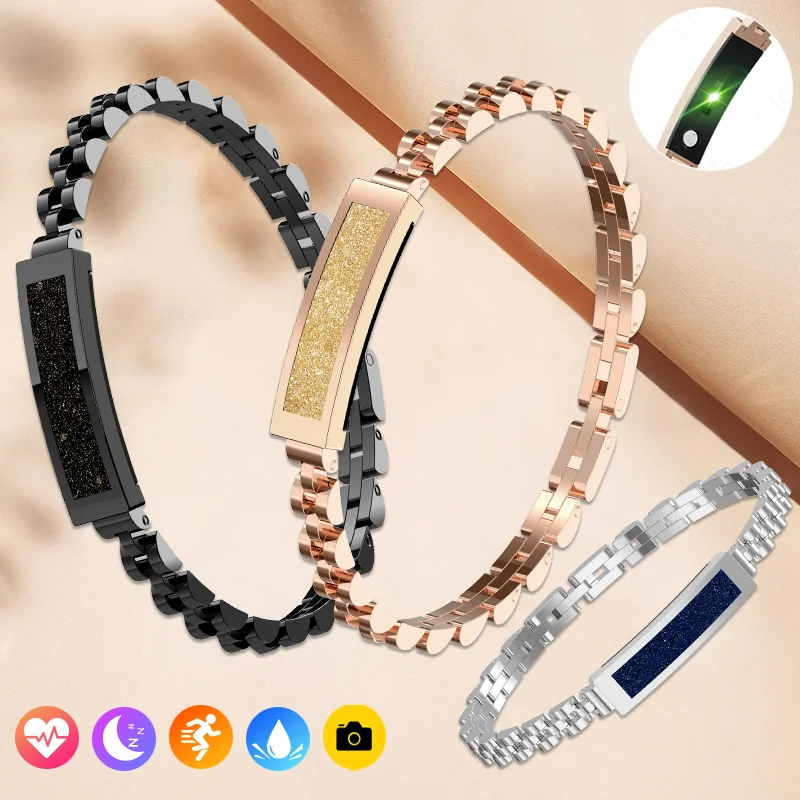 LIGE стильные женские умные ювелирные изделия носимое устройство умный браслет дистанционное управление камерой счетчик шагов спортивный женский подарок на день рождения
LIGE стильные женские умные ювелирные изделия носимое устройство умный браслет дистанционное управление камерой счетчик шагов спортивный женский подарок на день рождения