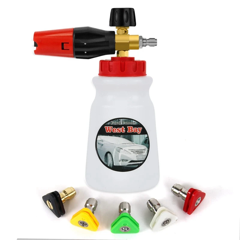 Foam Cannon For Pressure Washer, Adjustable Snow Foam Lance With 1/4 Inch Quick Connector, Sprayer For Car Wash 
Foam Cannon For Pressure Washer, Adjustable Snow Foam Lance With 1/4 Inch Quick Connector, Sprayer For Car Wash