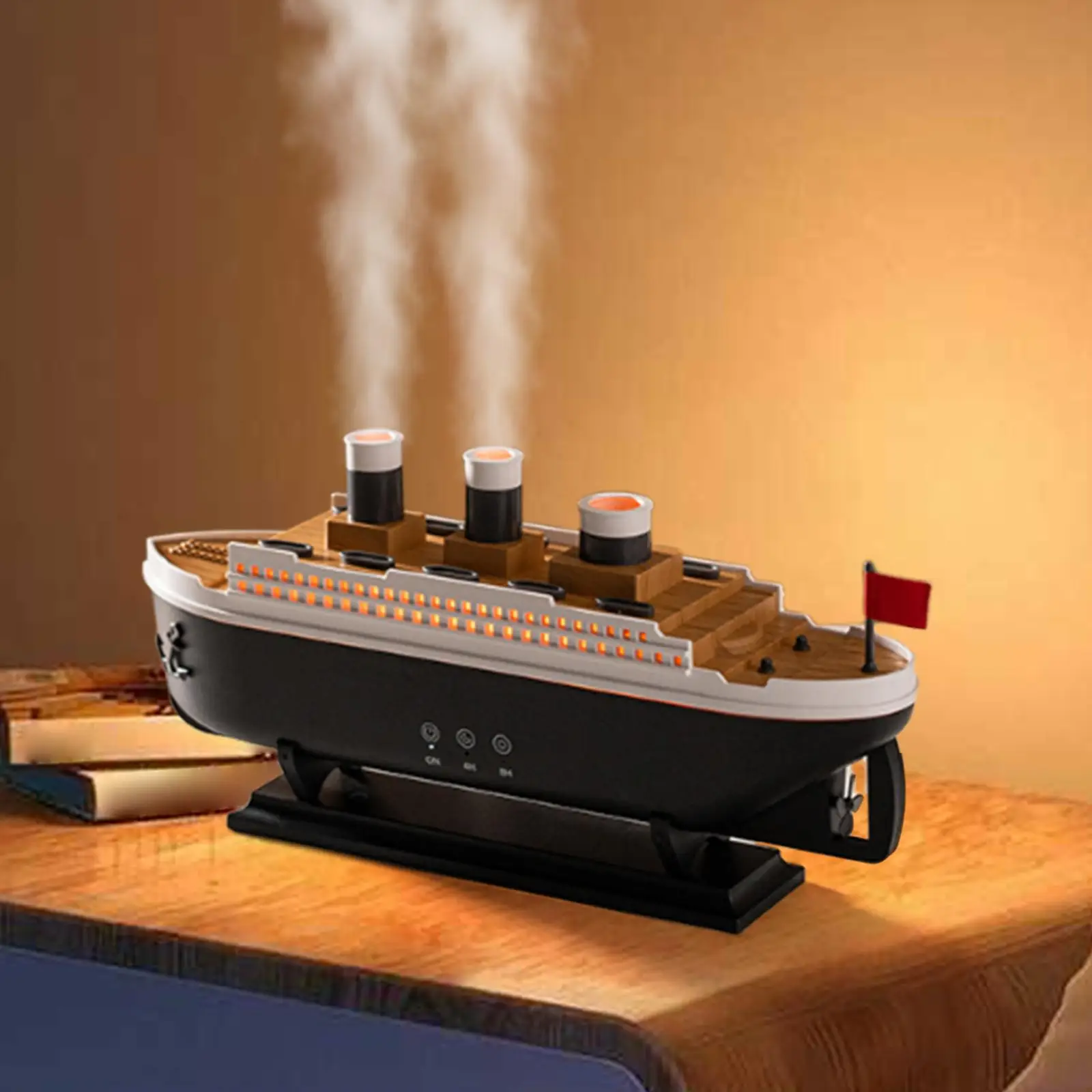 Retro Ship Shaped Diffuser 7 Color Atmosphere Light with Remote Control for Yoga Studio Hotel Fitness Room Living Room Bedroom
Retro Ship Shaped Diffuser 7 Color Atmosphere Light with Remote Control for Yoga Studio Hotel Fitness Room Living Room Bedroom