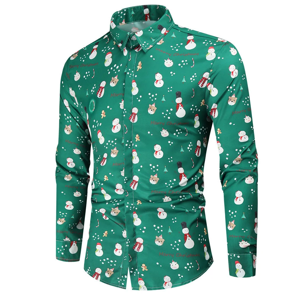Comfortable 2024 Christmas Themed 3D Printed Men's Long Collared Shirt With Single Breasted Buttons, Street Wear, Party Fashion
Comfortable 2024 Christmas Themed 3D Printed Men's Long Collared Shirt With Single Breasted Buttons, Street Wear, Party Fashion