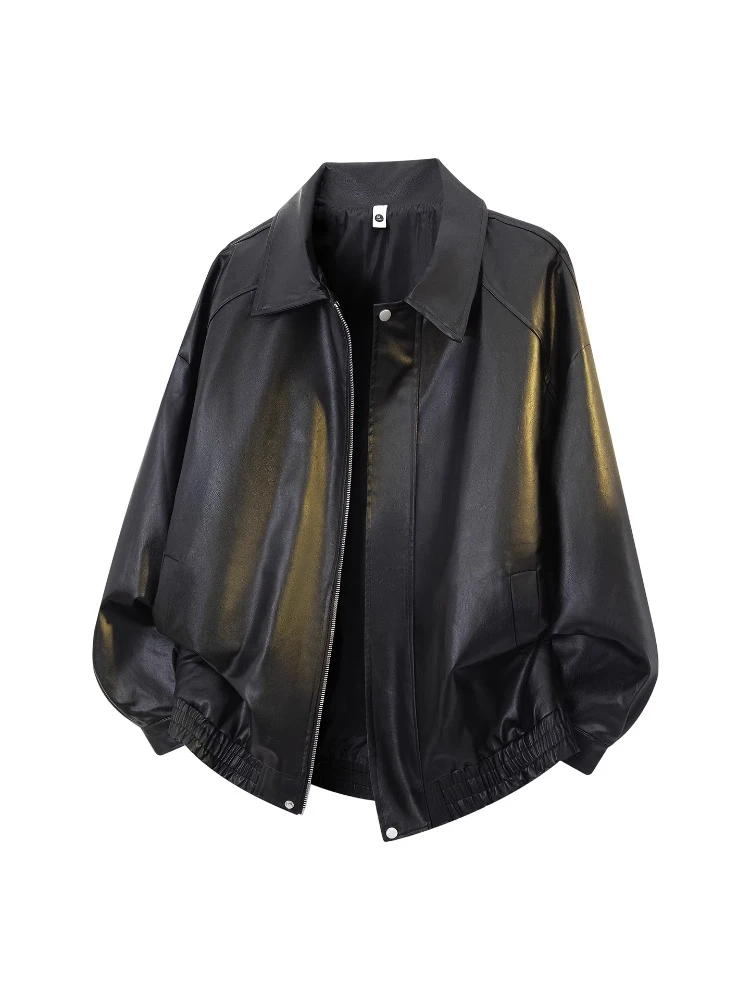 Мужская повседневная свободная кожаная куртка на молнии, весна-осень, новая коллекция, бренд Merald, однотонная
Мужская повседневная свободная кожаная куртка на молнии, весна-осень, новая коллекция, бренд Merald, однотонная