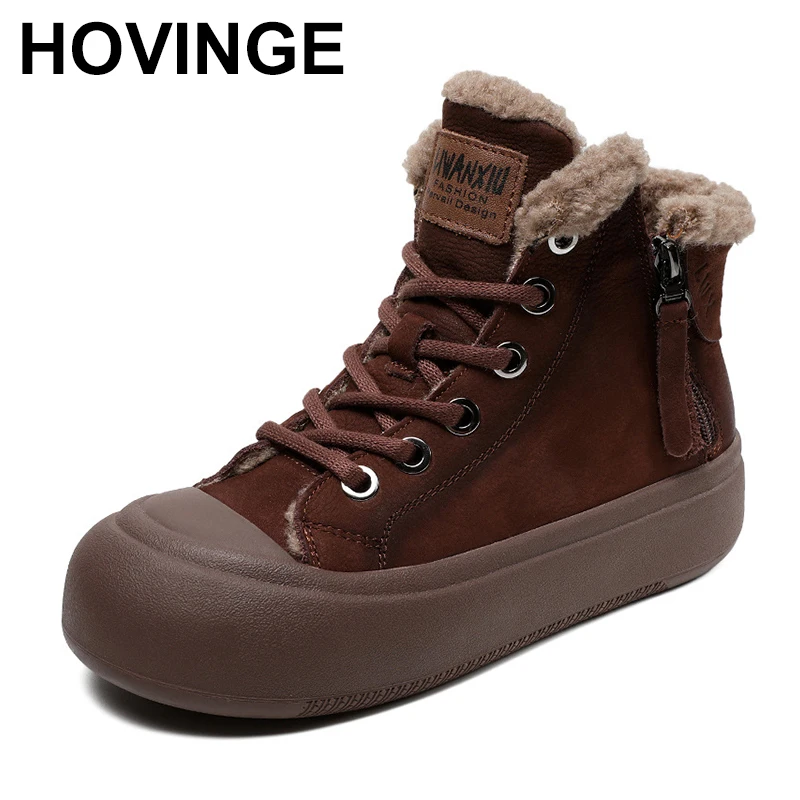 Retro Plush Warm Short Boots 2024 Winter New Genuine Leather Double Zipper Thick Soled Women's Shoes
Retro Plush Warm Short Boots 2024 Winter New Genuine Leather Double Zipper Thick Soled Women's Shoes