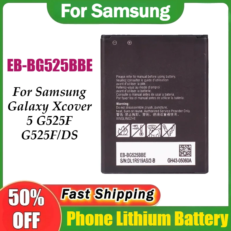 3000mAh EB-BG525BBE Replacement Phone Battery For Samsung Galaxy Xcover 5 G525F G525F/DS Mobile Phone Batteries
3000mAh EB-BG525BBE Replacement Phone Battery For Samsung Galaxy Xcover 5 G525F G525F/DS Mobile Phone Batteries