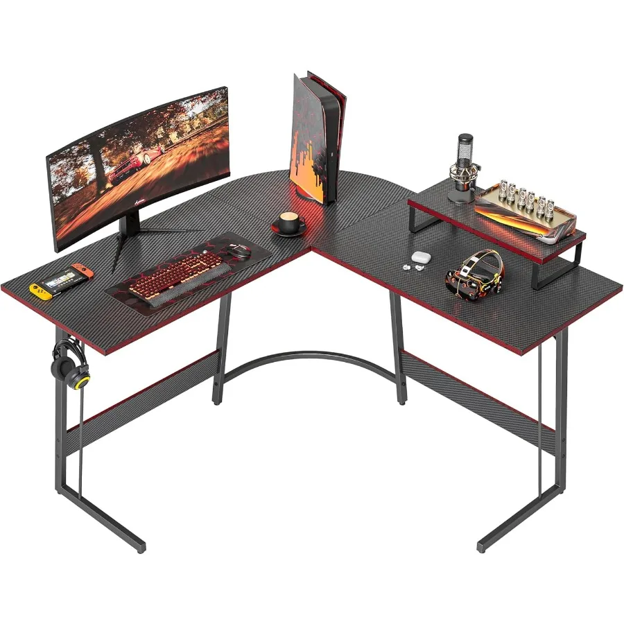 L Shaped Gaming Desk Computer Office Desk with Carbon Fiber Surface 47 inch Corner Desk with Large Monitor Stand for Home Offic
L Shaped Gaming Desk Computer Office Desk with Carbon Fiber Surface 47 inch Corner Desk with Large Monitor Stand for Home Offic
