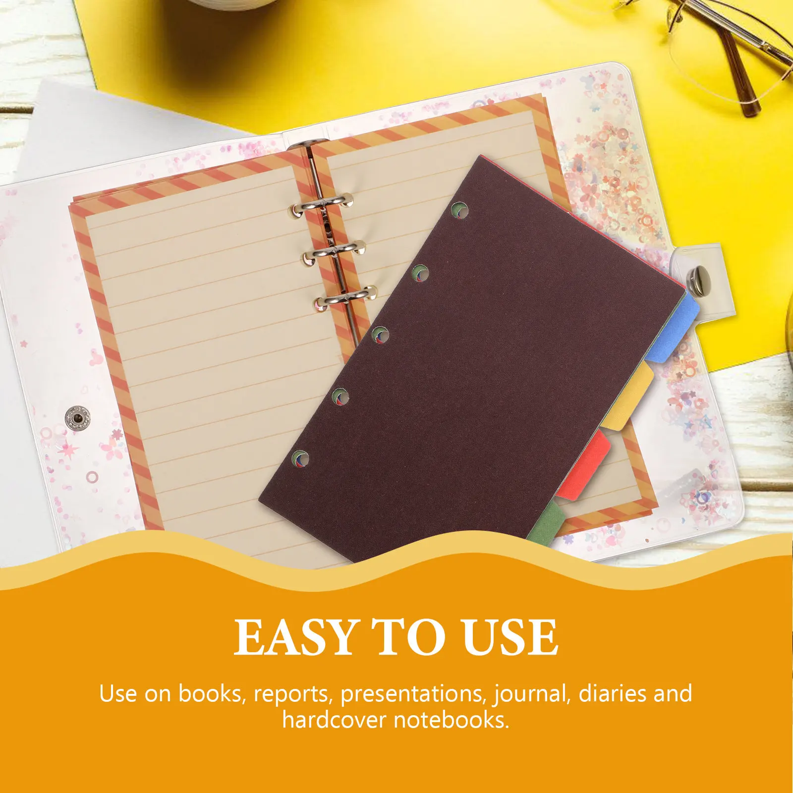 2 Sets 5 Hole Loose Leaf Index Folder Dividers Dividers Colorful Dutch Card Notebook Binder Tabs School Office Supplies
2 Sets 5 Hole Loose Leaf Index Folder Dividers Dividers Colorful Dutch Card Notebook Binder Tabs School Office Supplies