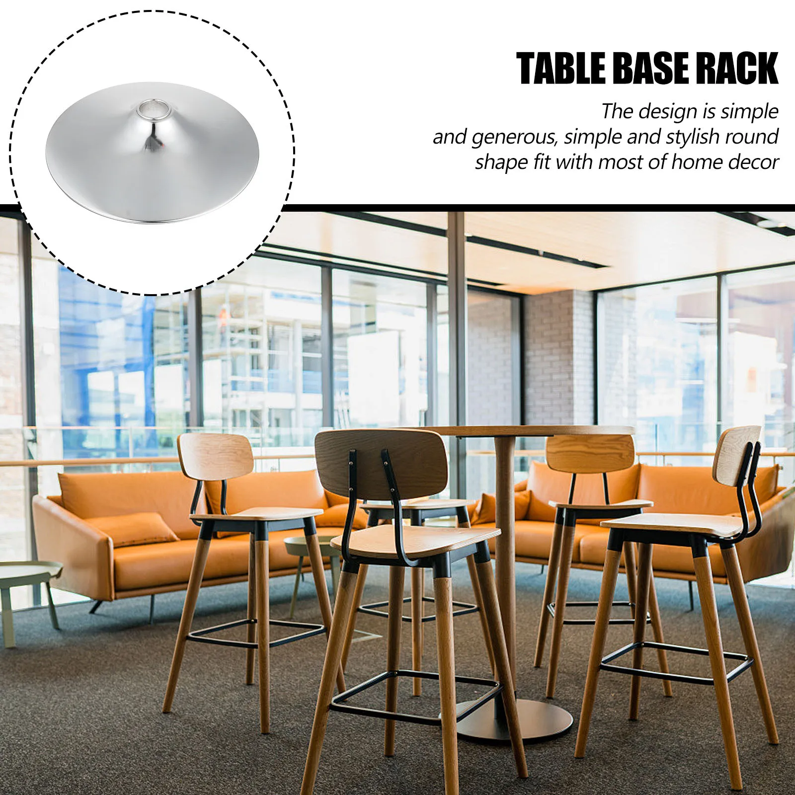 1pc Round Base Accessories Premium Iron Bar Table Chassis For Home Decor Living Room Bedroom Study Furniture Leg Foot Holder
1pc Round Base Accessories Premium Iron Bar Table Chassis For Home Decor Living Room Bedroom Study Furniture Leg Foot Holder