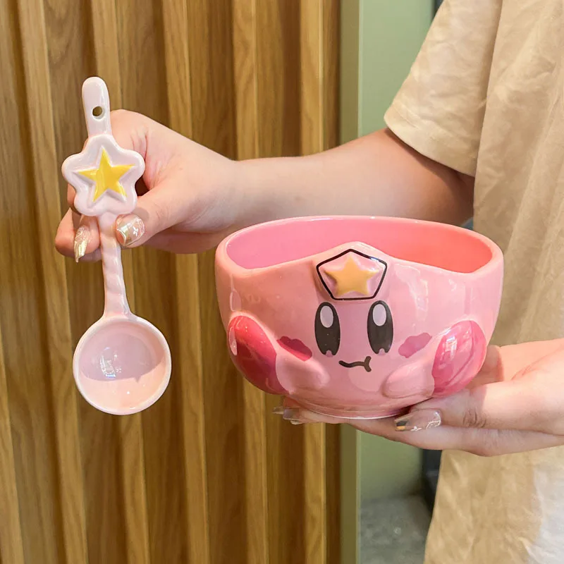 Hot Cute Star Kirby Ceramic Rice Bowl Personal Dining Bowl Particularly Beautiful Bowl Children'S Top-Grade Home Utensils Gift
Hot Cute Star Kirby Ceramic Rice Bowl Personal Dining Bowl Particularly Beautiful Bowl Children'S Top-Grade Home Utensils Gift