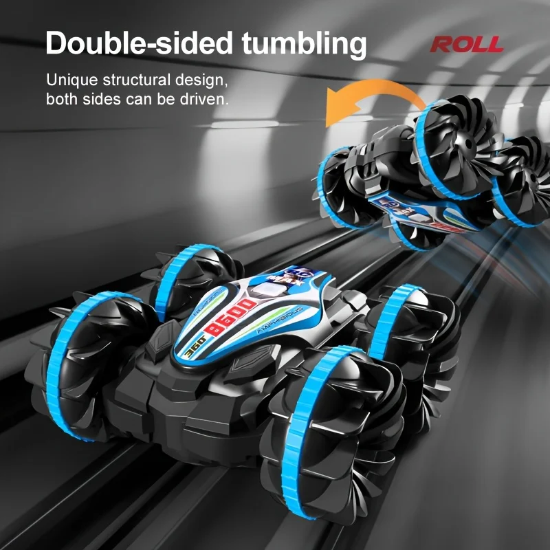 Remote-controlled toy car, capable of running on both land and water, with dual remote controls and various special stunts.
Remote-controlled toy car, capable of running on both land and water, with dual remote controls and various special stunts.