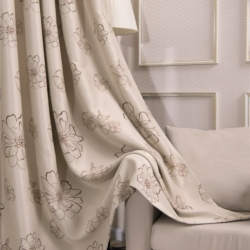 Large Flower Printed Embroidery High-precision Curtains for Living Room Bedroom Luxury European Style Modern Minimalist Curtain
Large Flower Printed Embroidery High-precision Curtains for Living Room Bedroom Luxury European Style Modern Minimalist Curtain