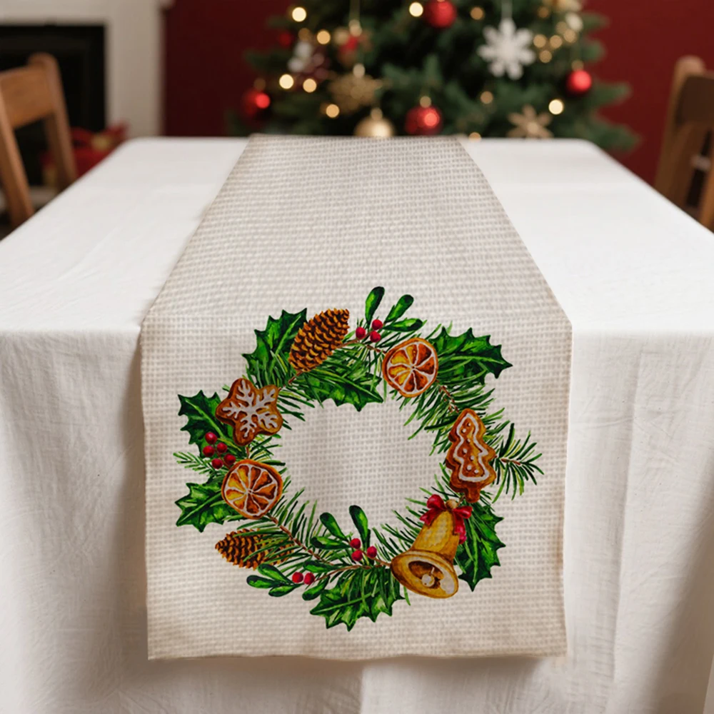 Christmas table runners winter Table decoration and accessories for Festival home decor party tablecloth
Christmas table runners winter Table decoration and accessories for Festival home decor party tablecloth