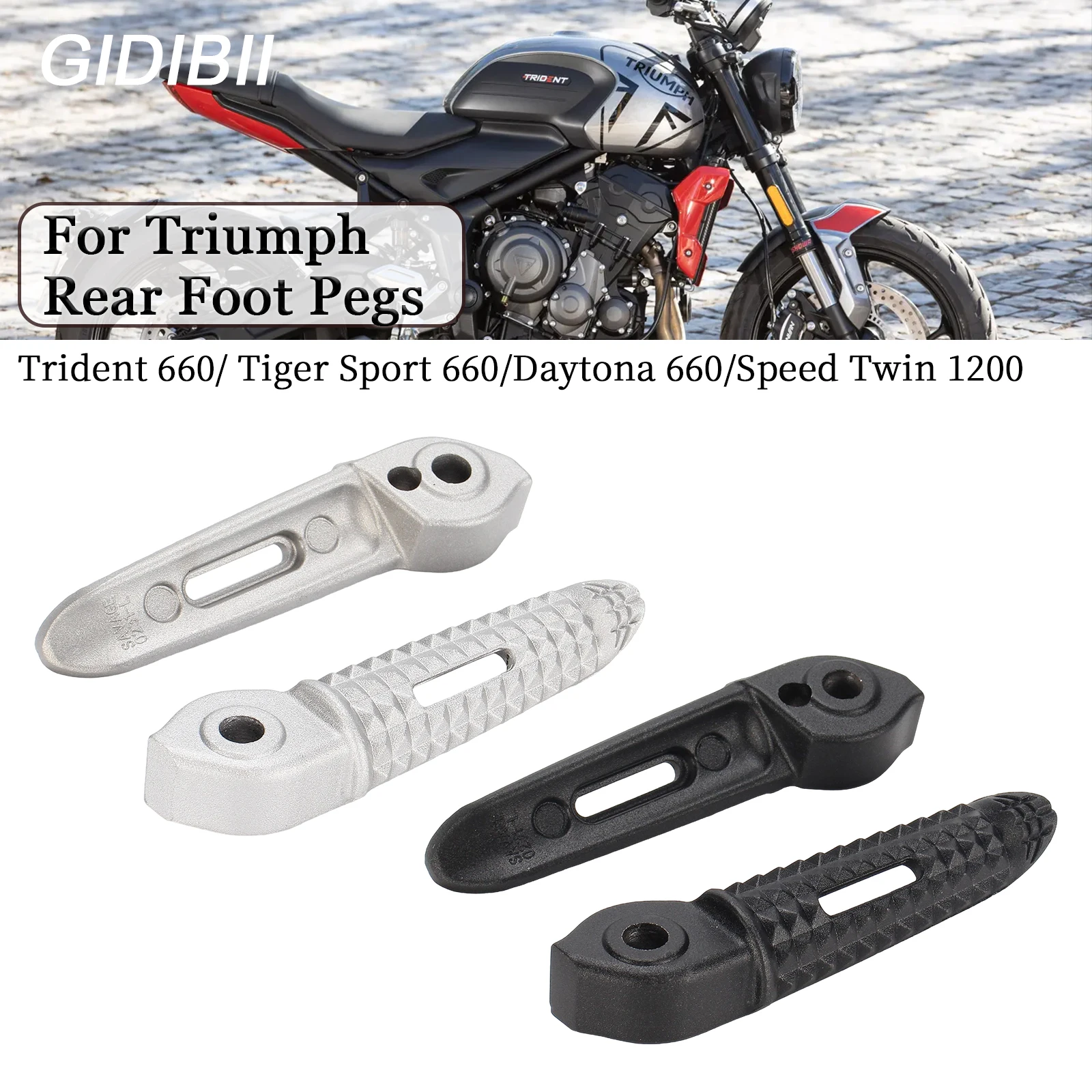 For Triumph Trident 660 Tiger Sport 660 Daytona 660 Speed Twin 1200 Motorcycle Foot Pegs Rear Footrests Passenger Pedals FootPeg
For Triumph Trident 660 Tiger Sport 660 Daytona 660 Speed Twin 1200 Motorcycle Foot Pegs Rear Footrests Passenger Pedals FootPeg