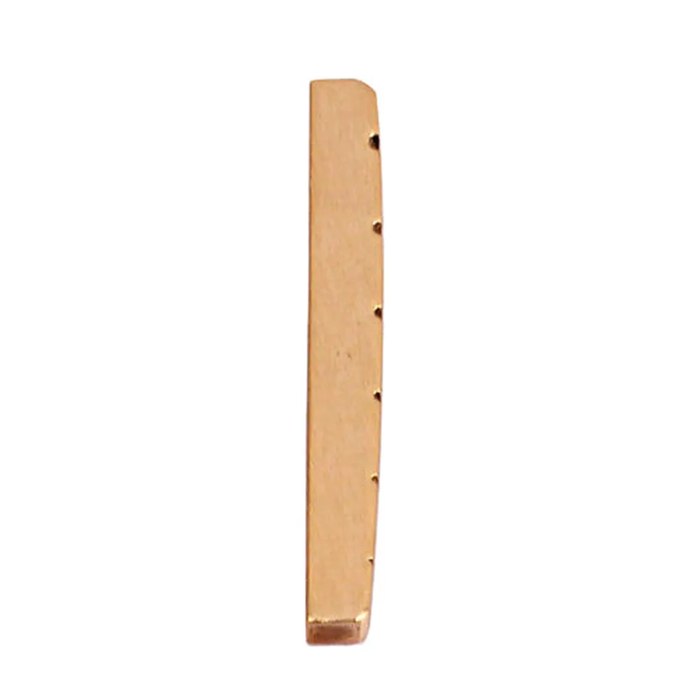 High Quality Brass Guitar Nut 43mm 6 String Golden Slotted For Guitar And Bass Instrument Accessory
High Quality Brass Guitar Nut 43mm 6 String Golden Slotted For Guitar And Bass Instrument Accessory