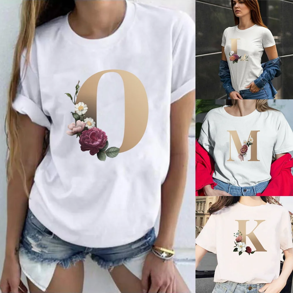 Gold Letter Printing Women Short Sleeve T Shirts Harajuku Hip Hop Tshirt 2024 Summer Fashion Tees All-match O-neck Pullover Tops
Gold Letter Printing Women Short Sleeve T Shirts Harajuku Hip Hop Tshirt 2024 Summer Fashion Tees All-match O-neck Pullover Tops