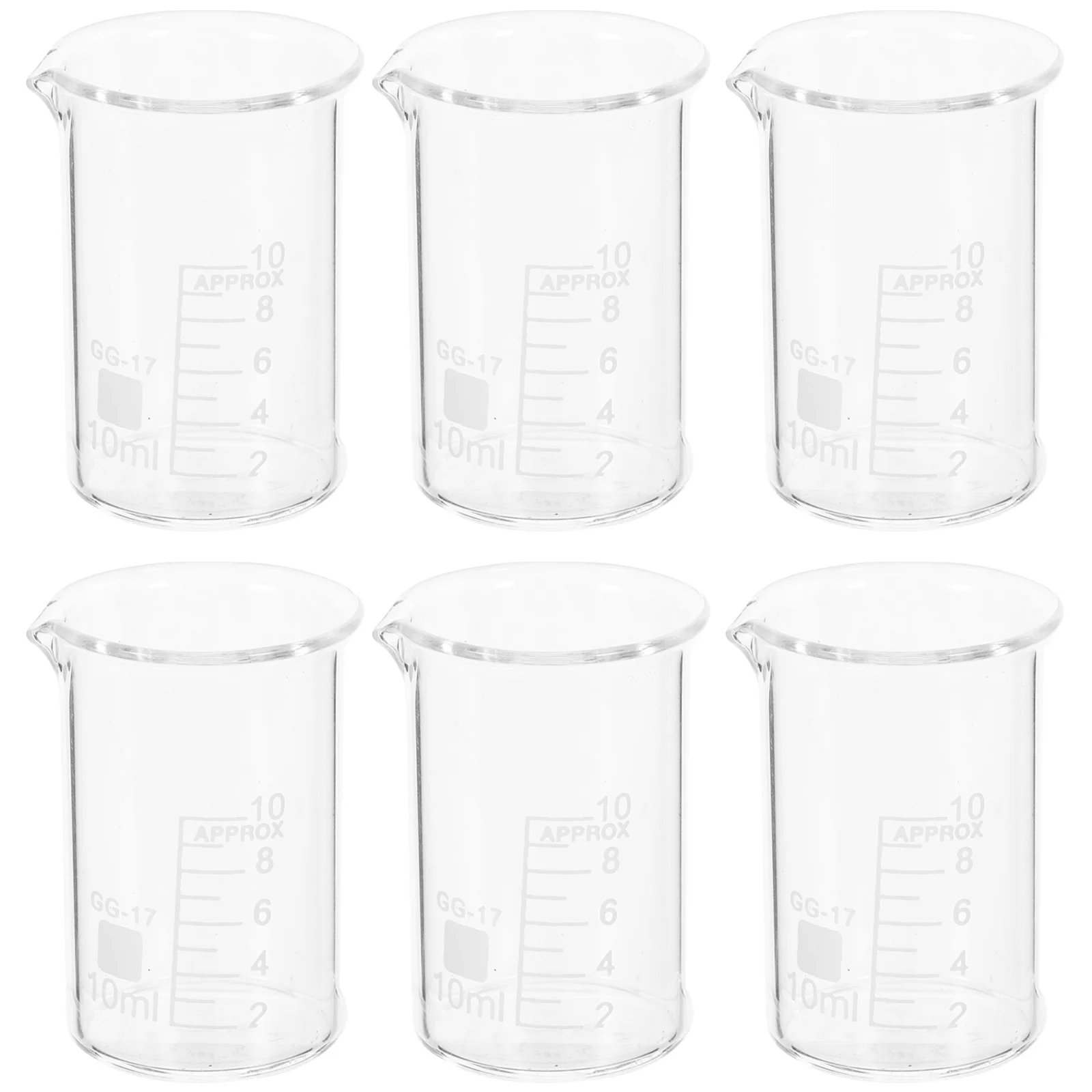6Pcs Transparent Glass Measuring Beakers Set Clear Scale Accurate Liquid Measurement Lab Chemistry Tools Lab Measuring Cup
6Pcs Transparent Glass Measuring Beakers Set Clear Scale Accurate Liquid Measurement Lab Chemistry Tools Lab Measuring Cup