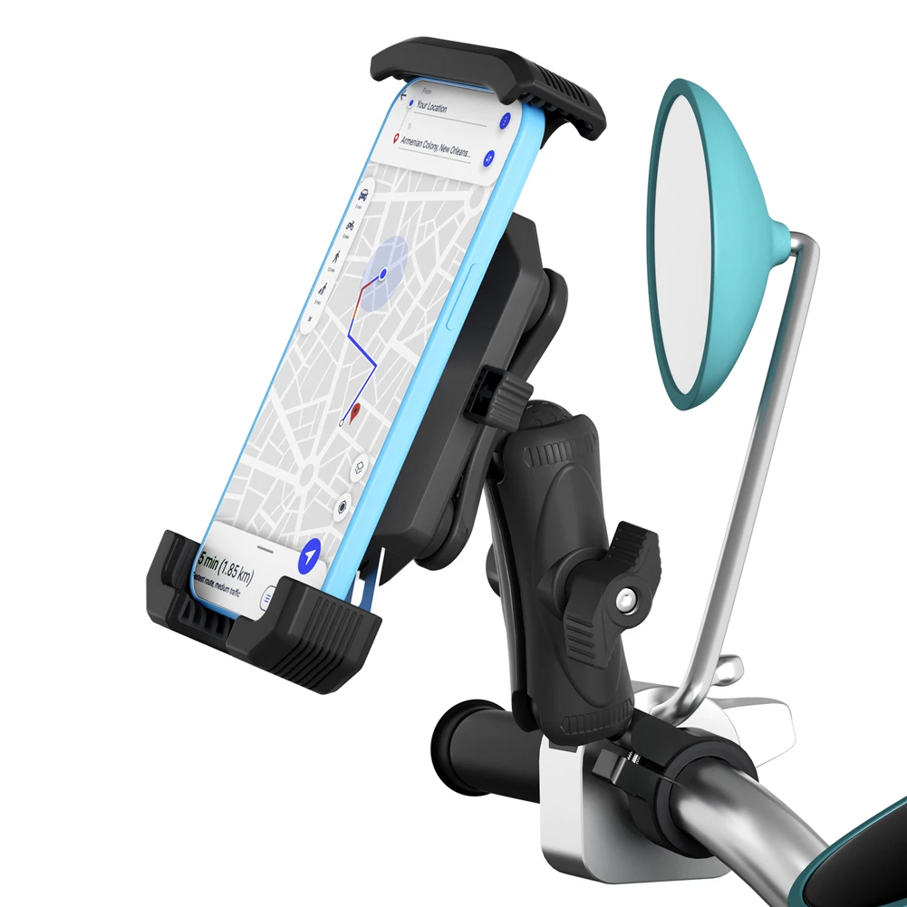 Handlebar Navigation Bracket Shock Absorber Auto Locking Mobile Phone Mount Moto Bicycle Cell Phone Stand Fit for 4-7 Inch Phone
Handlebar Navigation Bracket Shock Absorber Auto Locking Mobile Phone Mount Moto Bicycle Cell Phone Stand Fit for 4-7 Inch Phone