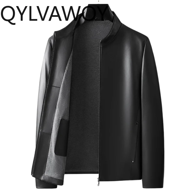 QYLVAWOY Sheepskin Real Leather Jackets Man Casaul Jacket Man Zipper Leather Coats Stand Collar Jackets for Man Minimalist 죽점퍼
QYLVAWOY Sheepskin Real Leather Jackets Man Casaul Jacket Man Zipper Leather Coats Stand Collar Jackets for Man Minimalist 죽점퍼