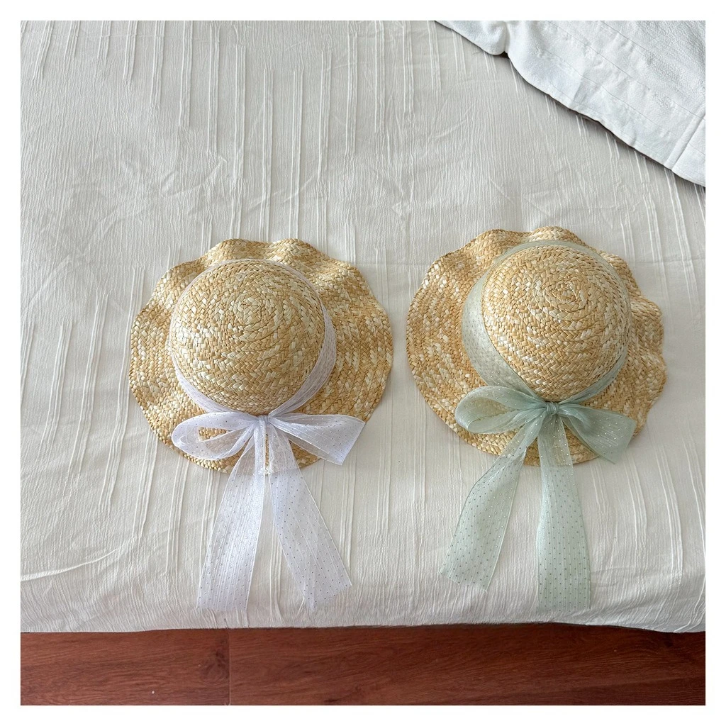 Kids Natural Straw Sun Hat with Chiffon Bow Ribbon Breathable Ruffled Brim Hat for Girls Summer Beach Activities Head Wear BT14
Kids Natural Straw Sun Hat with Chiffon Bow Ribbon Breathable Ruffled Brim Hat for Girls Summer Beach Activities Head Wear BT14