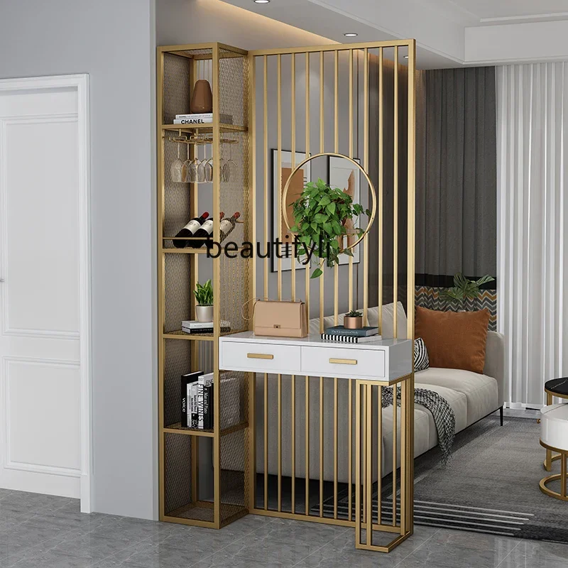 A55 Light luxury home screen partition, simple home use, living room entrance with drawers, multi-functional shelves
A55 Light luxury home screen partition, simple home use, living room entrance with drawers, multi-functional shelves