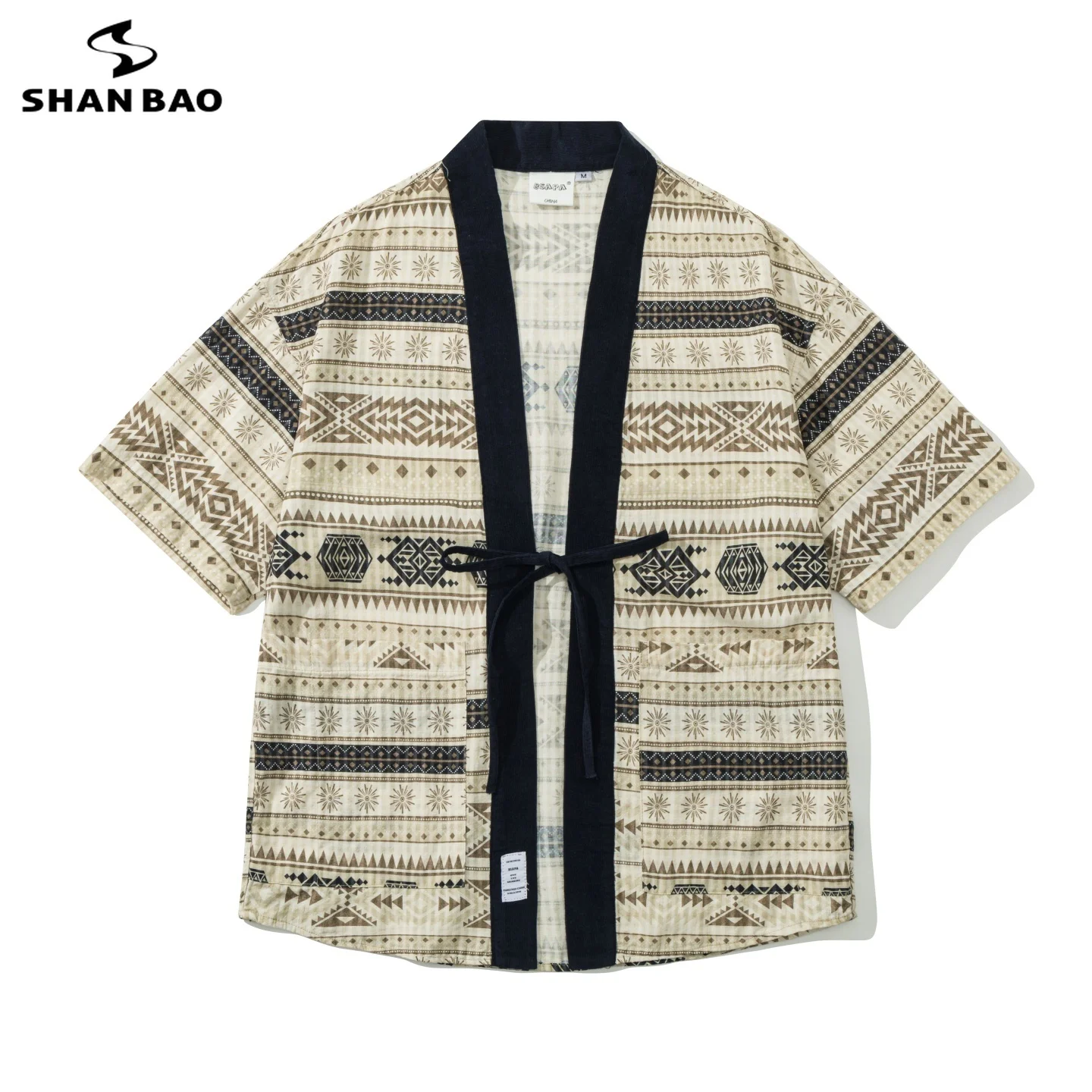 SHAN BAO 2026 summer brand Argyle pattern print men's and women's loose Japanese short-sleeved shirt baggy oversized size shirt
SHAN BAO 2026 summer brand Argyle pattern print men's and women's loose Japanese short-sleeved shirt baggy oversized size shirt
