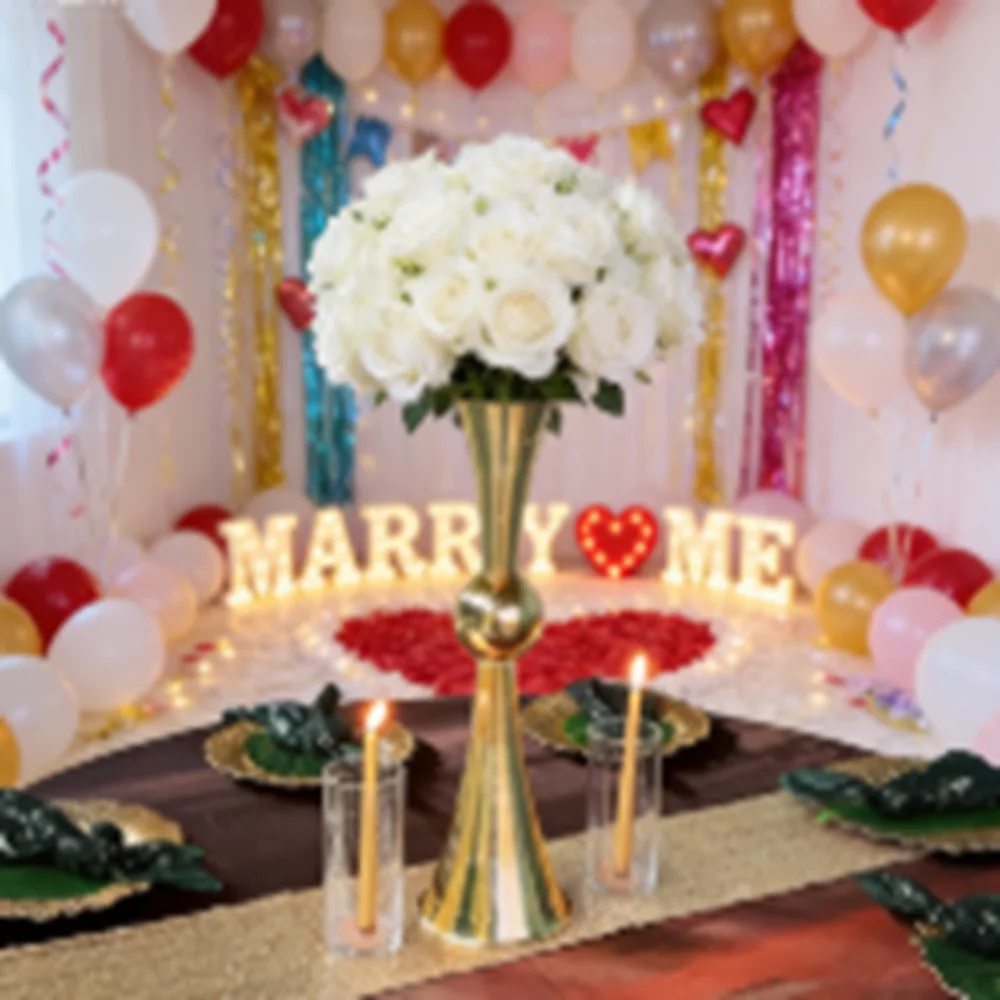 Элегантная золотая металлическая высокая подставка для цветов, центральная часть стола, держатель для цветов, центральная металлическая универсальная свадебная ваза для цветов 460
Элегантная золотая металлическая высокая подставка для цветов, центральная часть стола, держатель для цветов, центральная металлическая универсальная свадебная ваза для цветов 460