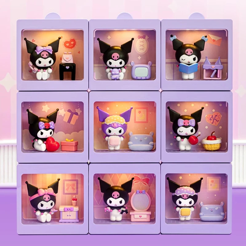 Подлинная серия Sanrio Kuromi Happy Holiday, микробокс, слепая коробка, фигурки, украшения, модные игрушки с пылесборником, подарки для девочек
Подлинная серия Sanrio Kuromi Happy Holiday, микробокс, слепая коробка, фигурки, украшения, модные игрушки с пылесборником, подарки для девочек