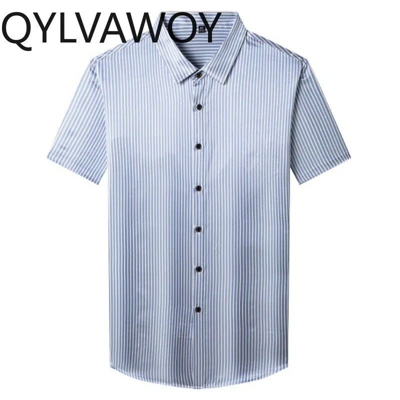QYLVAWOY 90.8% Mulberry Silk Shirts for Man Stripe Men's Shirts Premium Shirt Long Sleeve Tops Menswear Clothing Business Casual
QYLVAWOY 90.8% Mulberry Silk Shirts for Man Stripe Men's Shirts Premium Shirt Long Sleeve Tops Menswear Clothing Business Casual