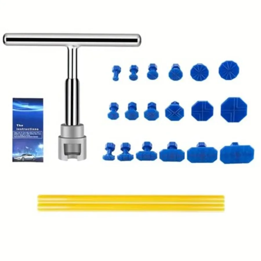 Car Dent Puller Kit, Paintless Dent Repair Remover Tool with T Bar/Adhesive Strips Ergonomic Handle Pulling Small Dents Out of
Car Dent Puller Kit, Paintless Dent Repair Remover Tool with T Bar/Adhesive Strips Ergonomic Handle Pulling Small Dents Out of