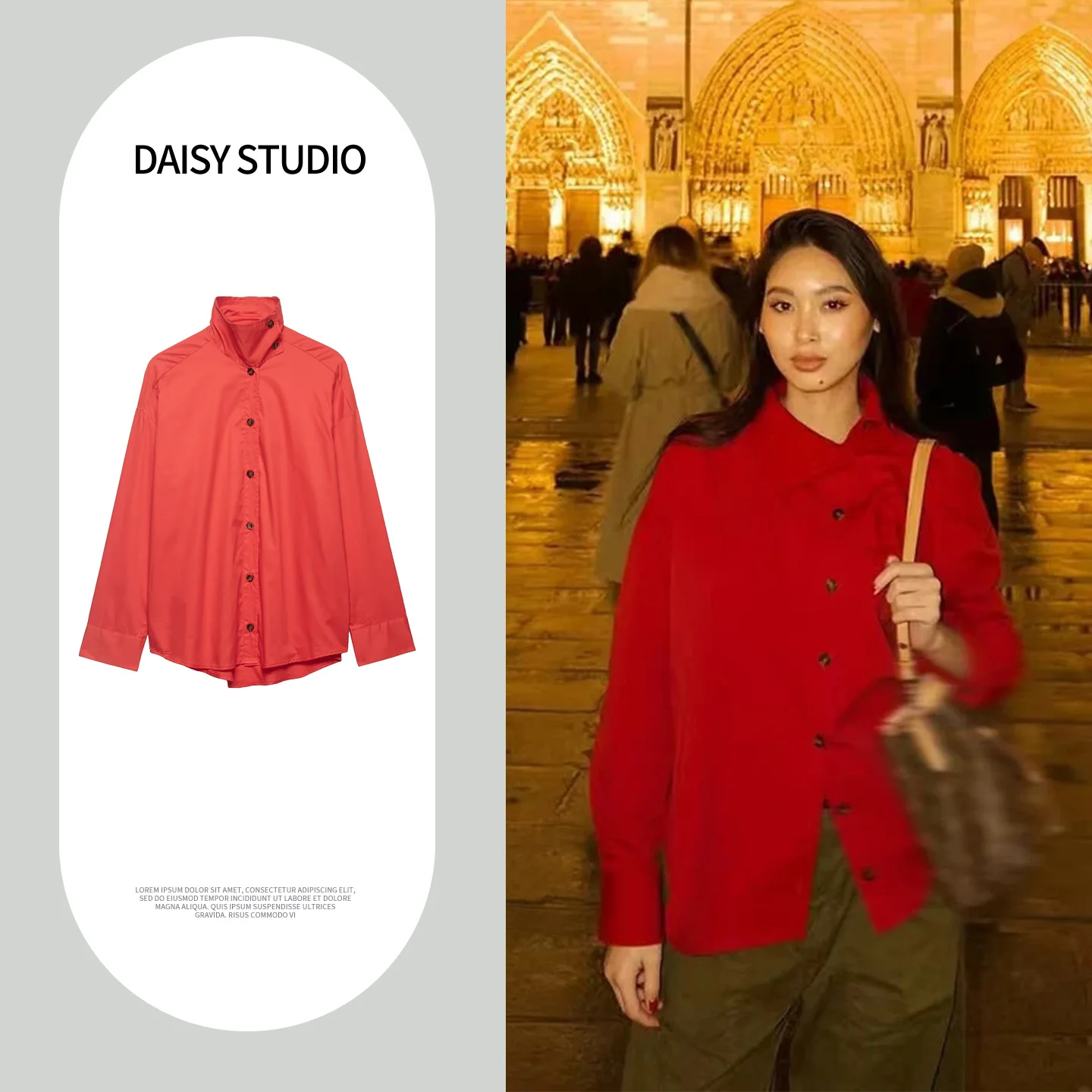 Spring Summer New Arrival Loose Fit High Collar Long Sleeve Pure Color Commuter Style Women's Shirt Casual Fashion Top
Spring Summer New Arrival Loose Fit High Collar Long Sleeve Pure Color Commuter Style Women's Shirt Casual Fashion Top