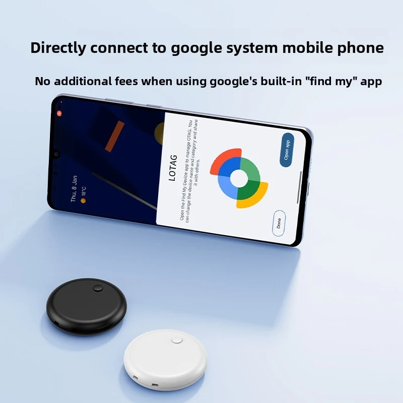 AirTag anti-loss tracker: round tracker for locating items, luggage and keys; compatible with Android
AirTag anti-loss tracker: round tracker for locating items, luggage and keys; compatible with Android
