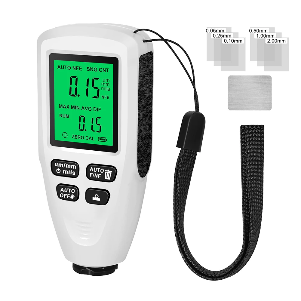 0-2000UM Thickness Gauge High-precision LCD Digital Automobile Film Thickness Meter Car Paint Coating Thickness Tester Gauge
0-2000UM Thickness Gauge High-precision LCD Digital Automobile Film Thickness Meter Car Paint Coating Thickness Tester Gauge