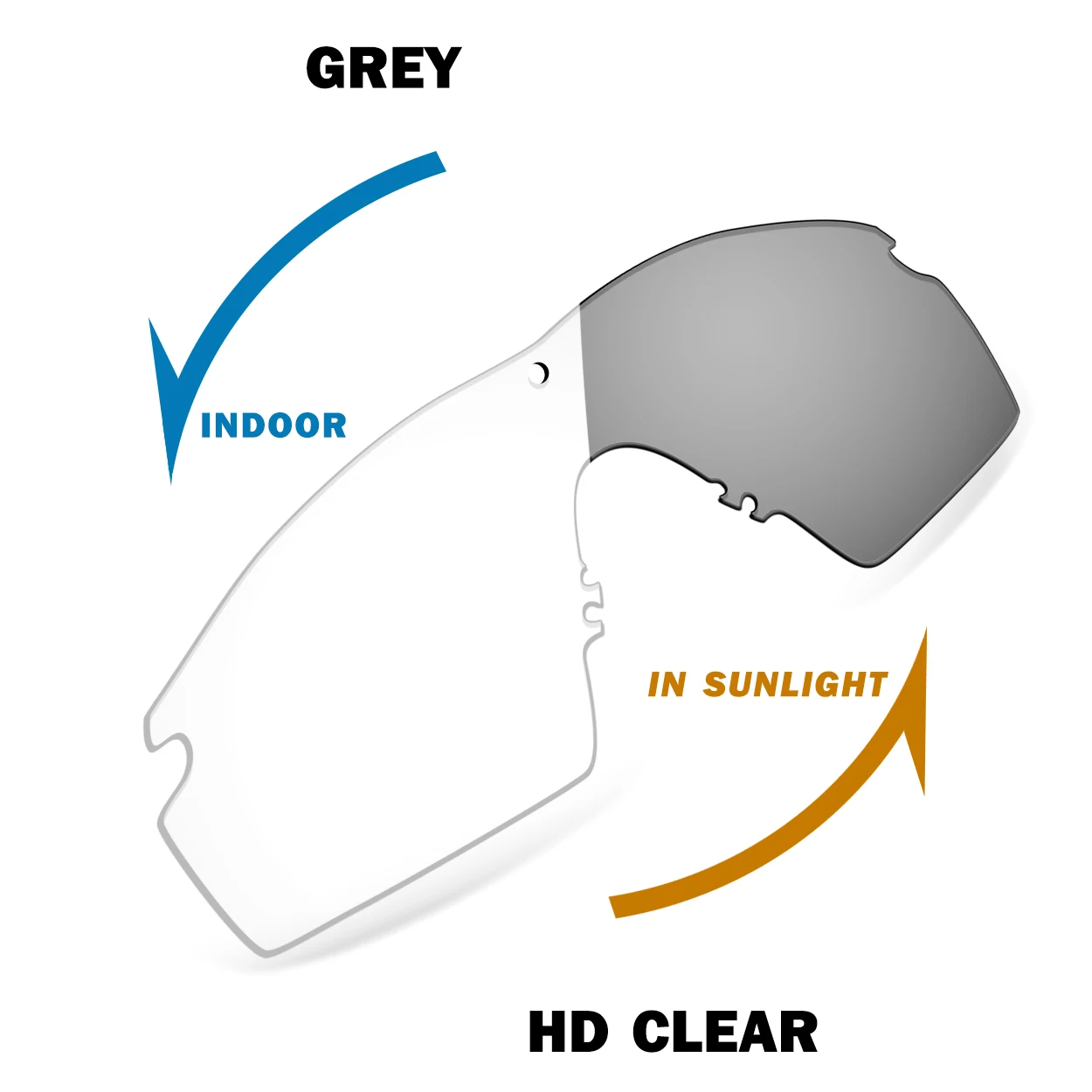 Transition Clear to Grey Replacement Lenses for Oakley SI M Frame 3.0 OO9146 Sunglasses
Transition Clear to Grey Replacement Lenses for Oakley SI M Frame 3.0 OO9146 Sunglasses