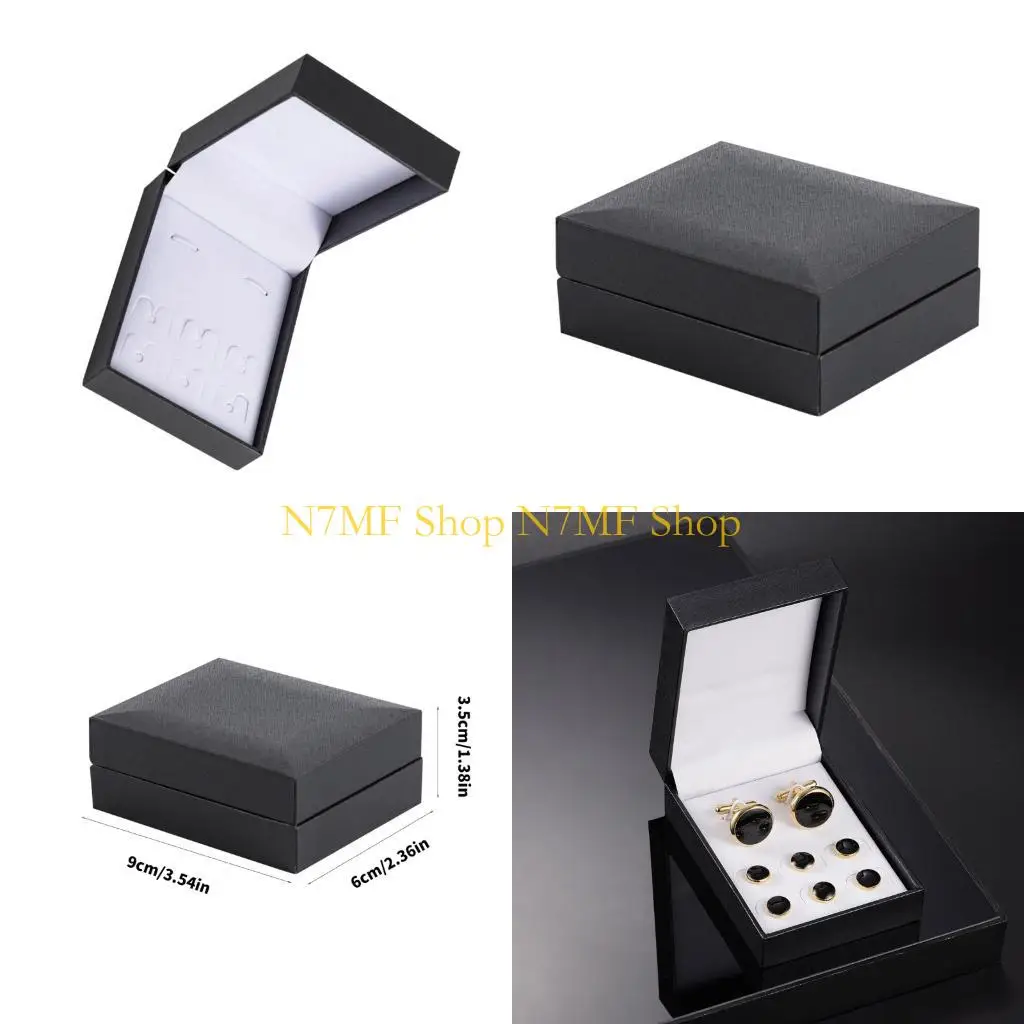N7MF Cufflink Storage Box For Men Practical Plastic Jewelry Case Travel Essential
N7MF Cufflink Storage Box For Men Practical Plastic Jewelry Case Travel Essential