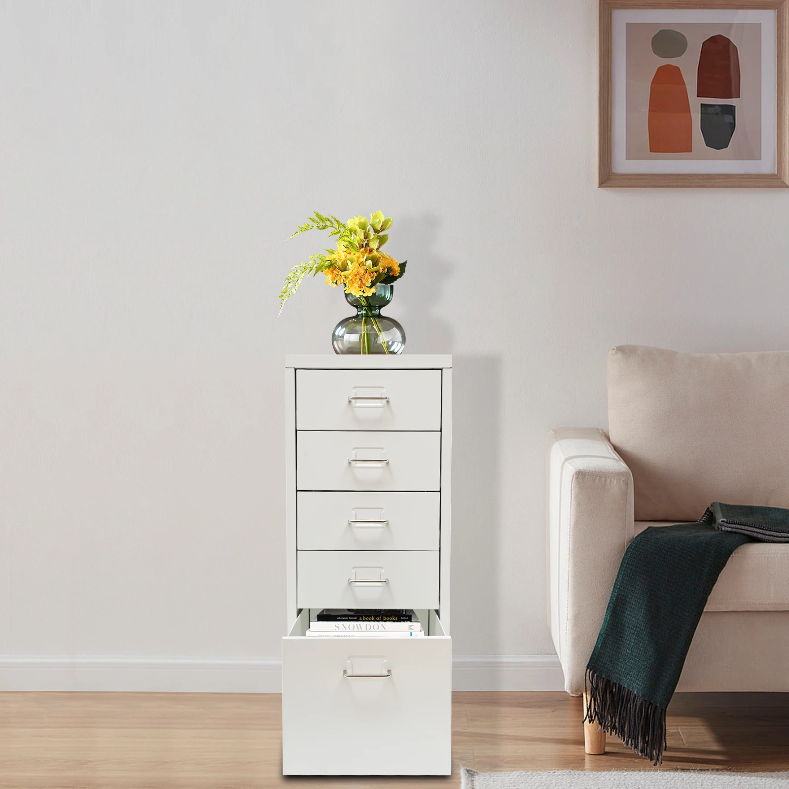 11*16.1*27.1in 5 Drawers Free Standing Storage Cabinet White Metal File Storage Cabinet with Rubber Wheels
11*16.1*27.1in 5 Drawers Free Standing Storage Cabinet White Metal File Storage Cabinet with Rubber Wheels