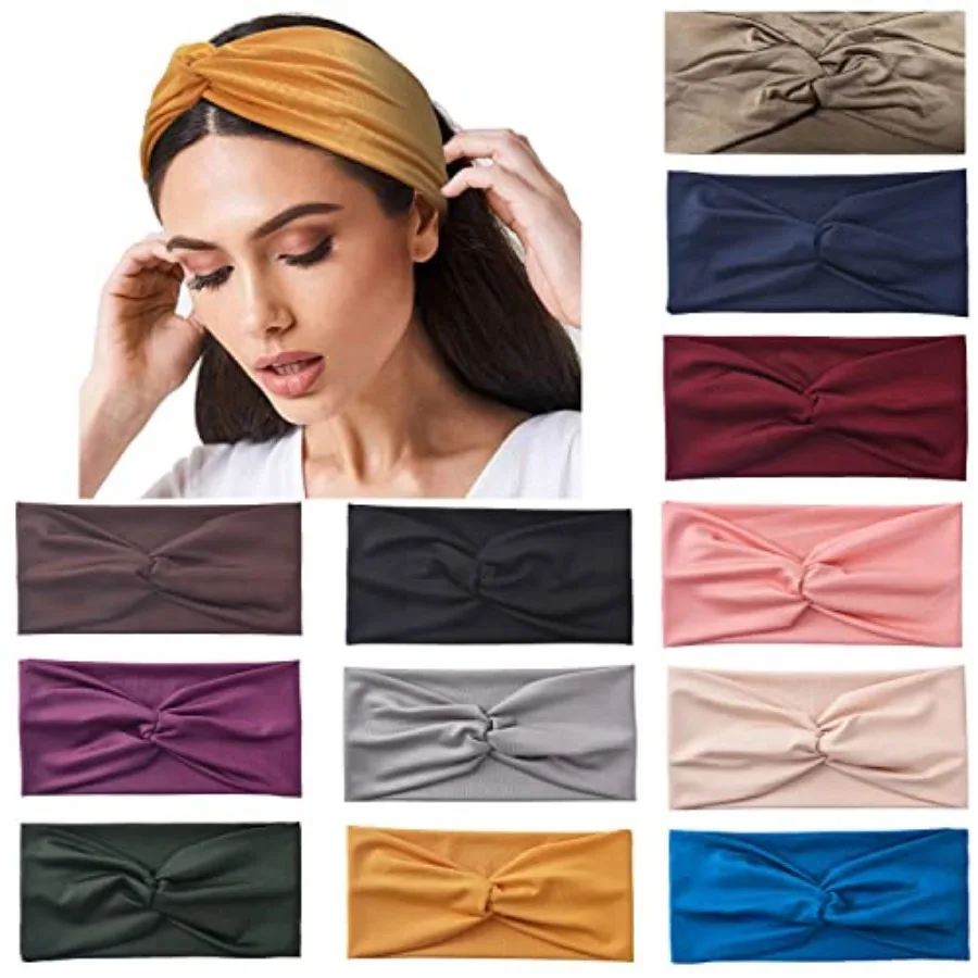 Yeshan 12 Pack Wide Twist Headbands for Women No slip Turban Headband Stretchy Criss Cross Head bands Yoga Workout Sport Hair b
Yeshan 12 Pack Wide Twist Headbands for Women No slip Turban Headband Stretchy Criss Cross Head bands Yoga Workout Sport Hair b