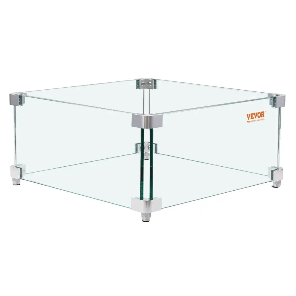 for square Gas Fire Pit Wind Guard 15x15x7 Inch Clear Tempered Glass 031 Inch Thick Panel with Corner Bracket and Feet
for square Gas Fire Pit Wind Guard 15x15x7 Inch Clear Tempered Glass 031 Inch Thick Panel with Corner Bracket and Feet