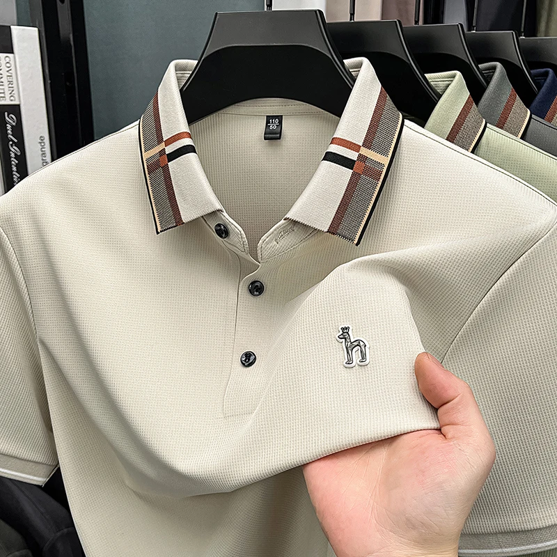2026 New Polo Shirt Solid Color Half Sleeve Men's High End T-shirt Flip Collar Short Sleeve T-shirt
2026 New Polo Shirt Solid Color Half Sleeve Men's High End T-shirt Flip Collar Short Sleeve T-shirt