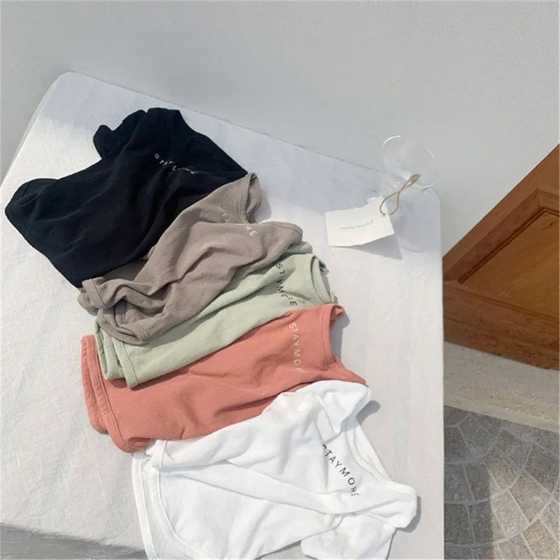 2025 Summer 5 Color T-shirt Boys Thin Breathable Short Sleeves Tops Letter Tees For Girls Clothes Children New Cotton Tshirt
2025 Summer 5 Color T-shirt Boys Thin Breathable Short Sleeves Tops Letter Tees For Girls Clothes Children New Cotton Tshirt