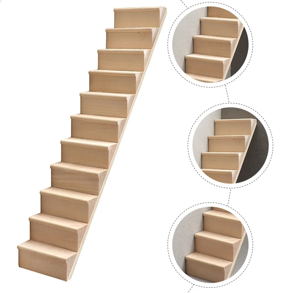 Miniature Wooden Staircase Mini House Furniture Decorative Accessory DIY Craft Playhouse Supply Mini Stairs Simulation Stairs
Miniature Wooden Staircase Mini House Furniture Decorative Accessory DIY Craft Playhouse Supply Mini Stairs Simulation Stairs
