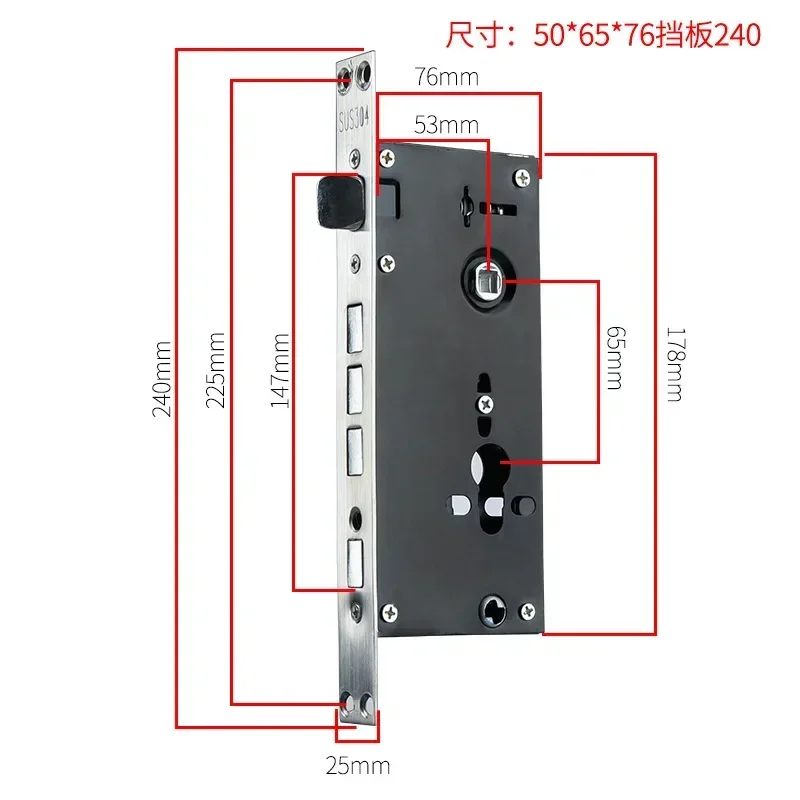 Mechanical Lock Body for Anti-theft Door Lock Engineering 24 * 240 Square Head 30 * 240 Cylindrical Lock Body
Mechanical Lock Body for Anti-theft Door Lock Engineering 24 * 240 Square Head 30 * 240 Cylindrical Lock Body