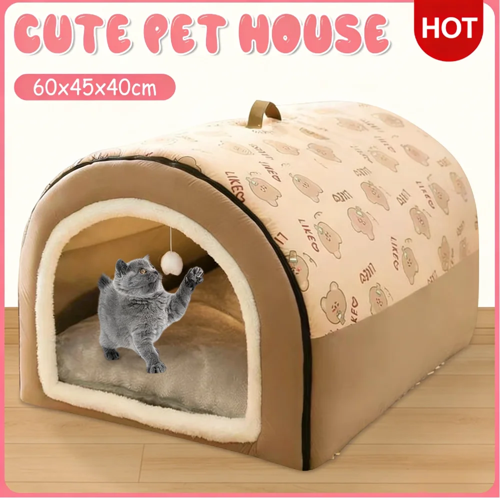 Домик-пещера для собак и кошек, разборный, моющийся, большой, комфортный, с наполнителем из ПП-хлопка, для зимы
Домик-пещера для собак и кошек, разборный, моющийся, большой, комфортный, с наполнителем из ПП-хлопка, для зимы