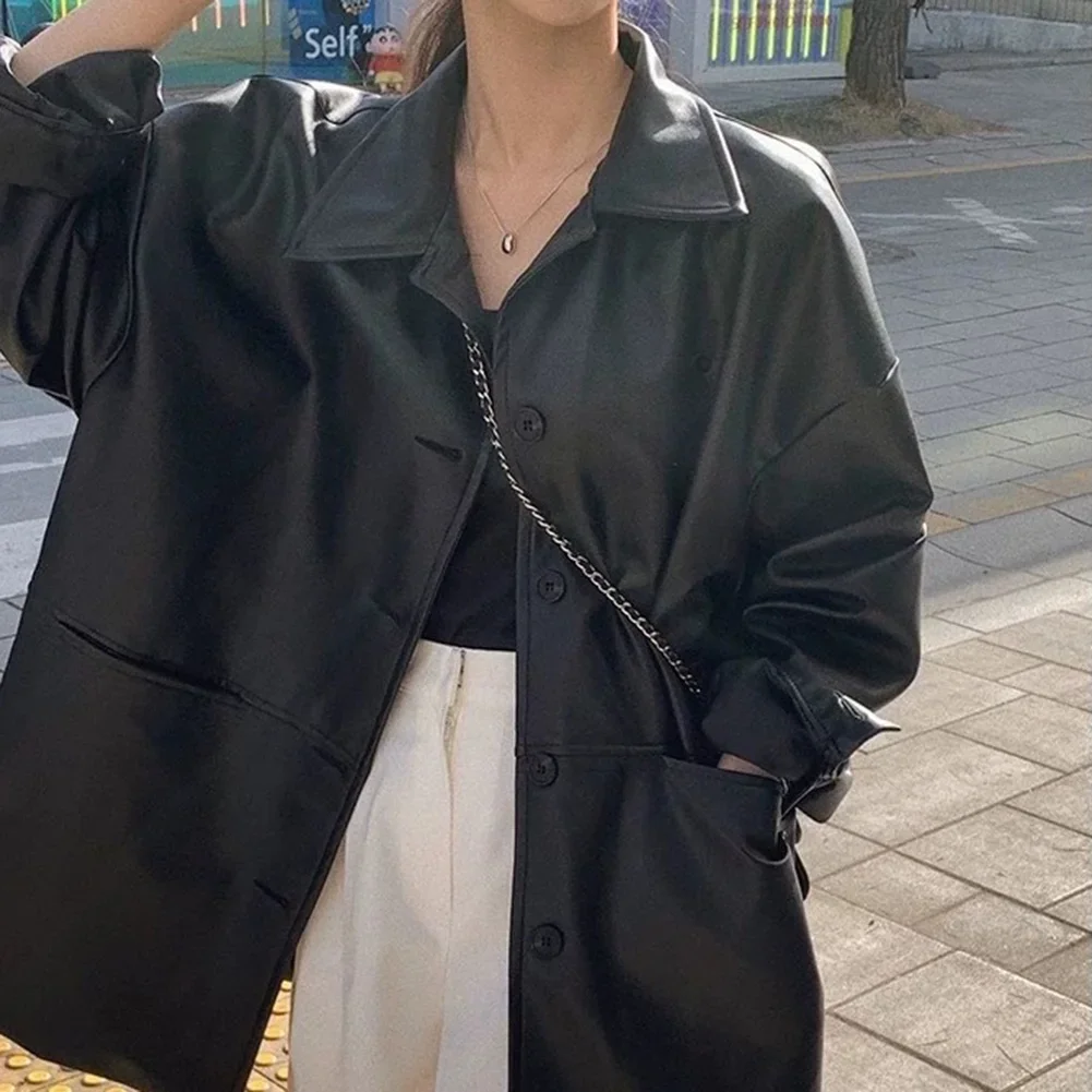Casual Fashion Coat Spring Autumn Coat Autumn Vacation L M Brand New Condition Long Sleeve Design PU Leather Material
Casual Fashion Coat Spring Autumn Coat Autumn Vacation L M Brand New Condition Long Sleeve Design PU Leather Material