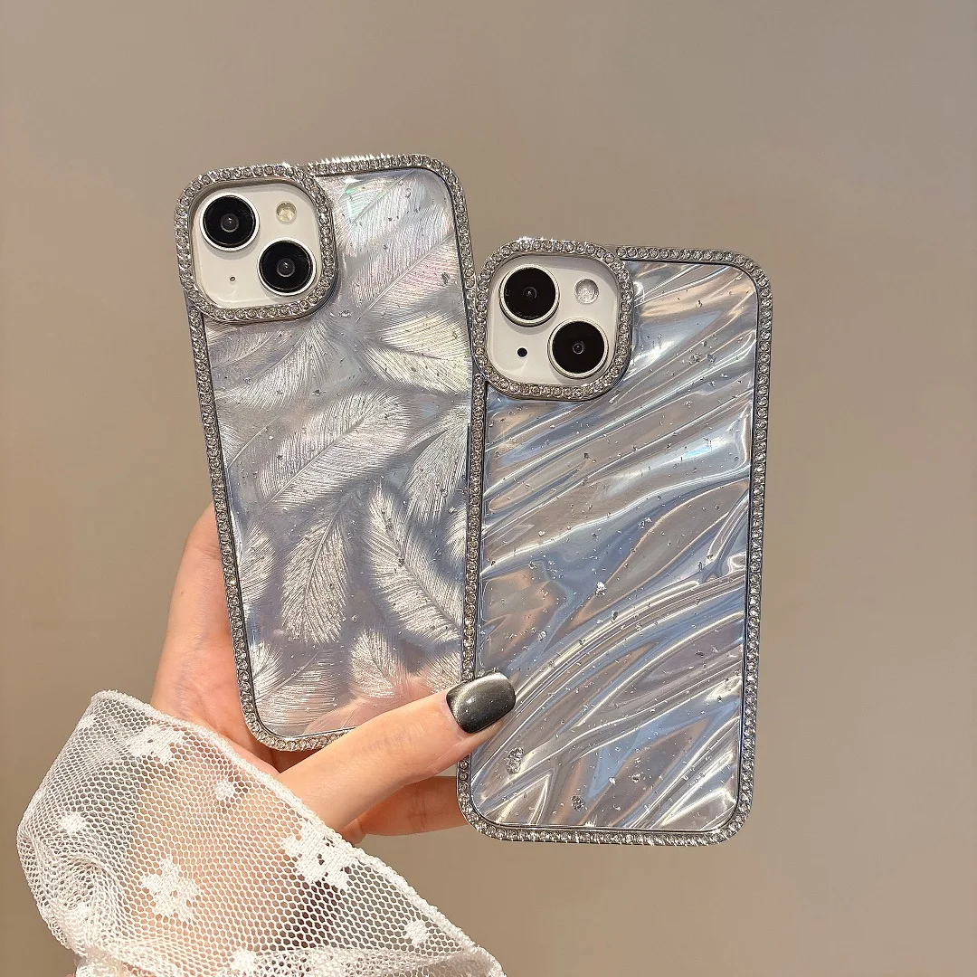 Luxury Elegant Double Sided Diamond Feather Wavy Pattern Glitter Case For iPhone 11 12 13 14 15 16 Pro Max Plus Phone Bag Cover
Luxury Elegant Double Sided Diamond Feather Wavy Pattern Glitter Case For iPhone 11 12 13 14 15 16 Pro Max Plus Phone Bag Cover