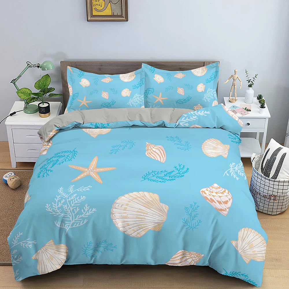 Marine Life Duvet Cover Seashell Starfish Cartoon Duvet Cover Adults King Queen Size Beach Theme Bedroom Decorative for Women
Marine Life Duvet Cover Seashell Starfish Cartoon Duvet Cover Adults King Queen Size Beach Theme Bedroom Decorative for Women