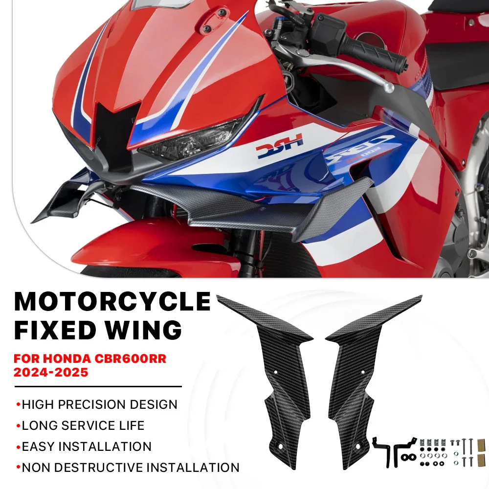CBR600RR 2024 2025 Front Fairing Winglet Aerodynamic Air Spoiler For HONDA CBR600 RR CBR 600RR CBR 600 RR Side Wing Deflector
CBR600RR 2024 2025 Front Fairing Winglet Aerodynamic Air Spoiler For HONDA CBR600 RR CBR 600RR CBR 600 RR Side Wing Deflector