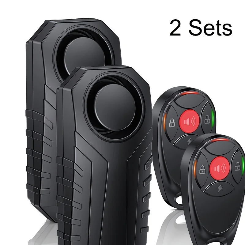 Remote-Controlled Bicycle Alarm, 113Db Sound Level, Electric Bike Alarm with Remote for Motorcycles, Mopeds, And Scooters, IPX5 Waterproof, Adjustable Volume And Sensitivity, Universal Remote Strap Fits for all Handlebar Sizes
Remote-Controlled Bicycle Alarm, 113Db Sound Level, Electric Bike Alarm with Remote for Motorcycles, Mopeds, And Scooters, IPX5 Waterproof, Adjustable Volume And Sensitivity, Universal Remote Strap Fits for all Handlebar Sizes