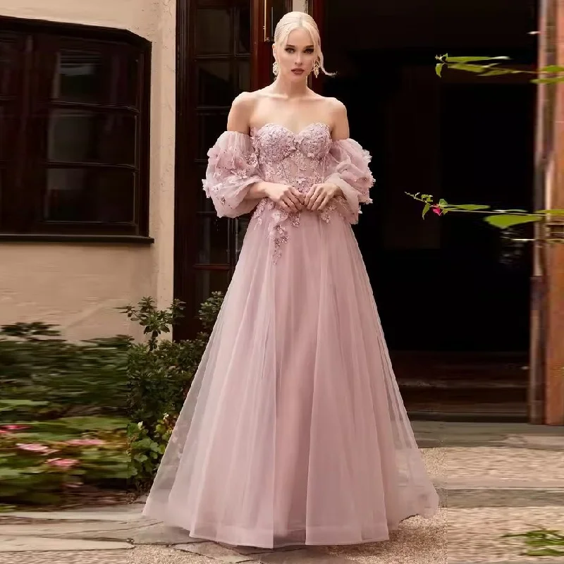 Elegant Dress Embroidery Evening Dresses Woman Women Elegant Party Custom Made Off the Shoulders Line A Ball Gowns Prom
Elegant Dress Embroidery Evening Dresses Woman Women Elegant Party Custom Made Off the Shoulders Line A Ball Gowns Prom