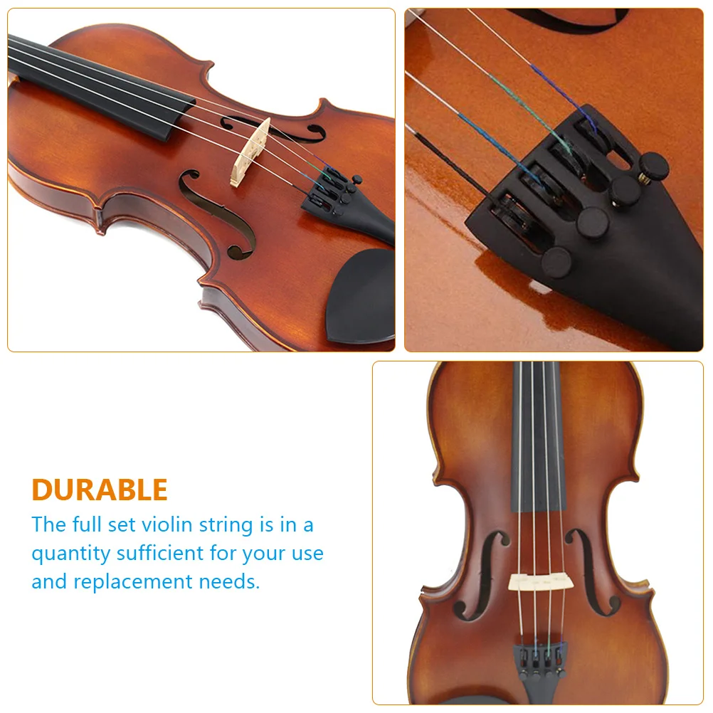 8pcs Strings Full Set 4/4 Replacement Fiddle String Kit Durable Musical Instrument Accessories Eadg 0.26-0.73Mm 56Cm Changing
8pcs Strings Full Set 4/4 Replacement Fiddle String Kit Durable Musical Instrument Accessories Eadg 0.26-0.73Mm 56Cm Changing
