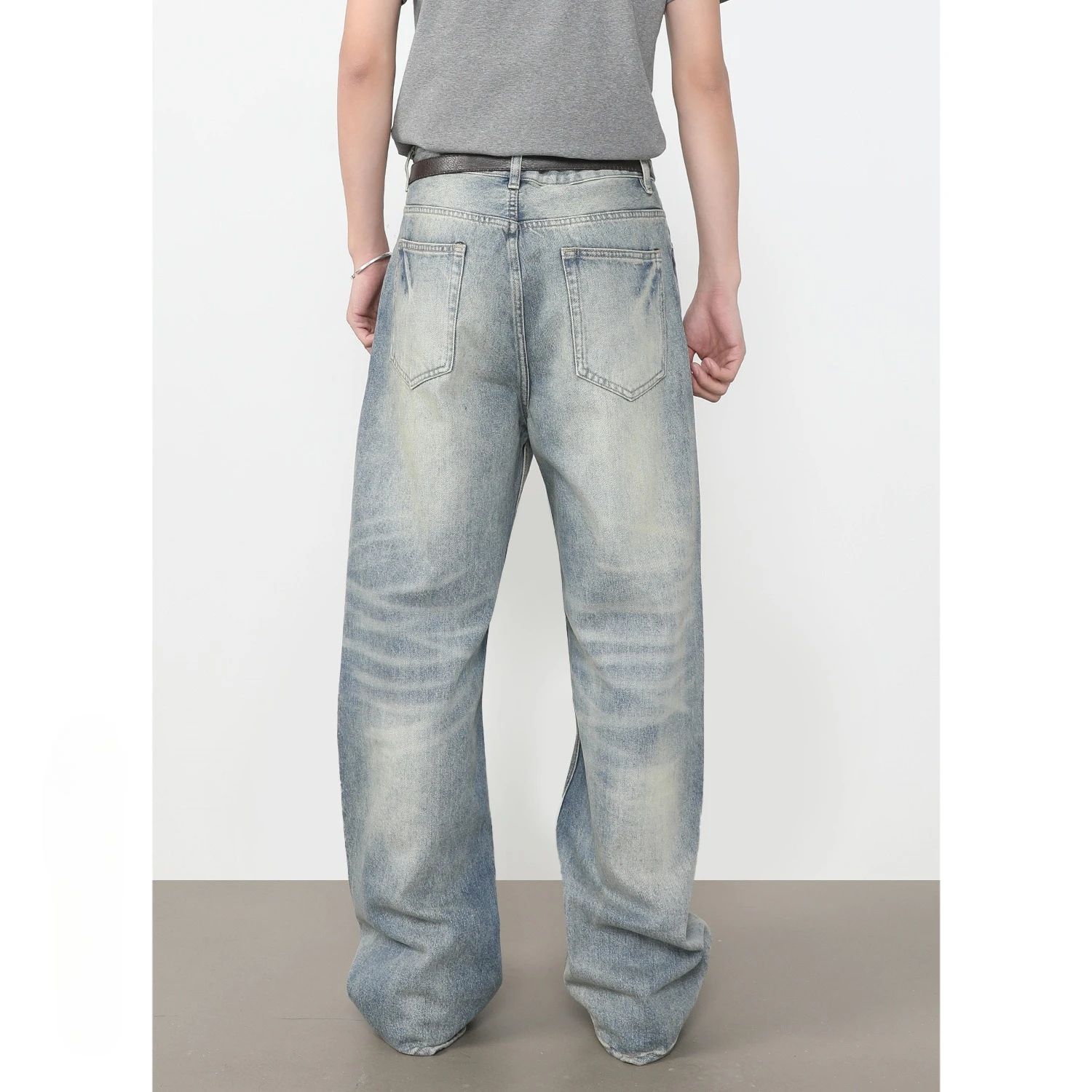 Men's A-line Jeans Washed Gradient Contrasting Color Men Trendy Loose Casual Straight Floor Length New Male Bottoms
Men's A-line Jeans Washed Gradient Contrasting Color Men Trendy Loose Casual Straight Floor Length New Male Bottoms
