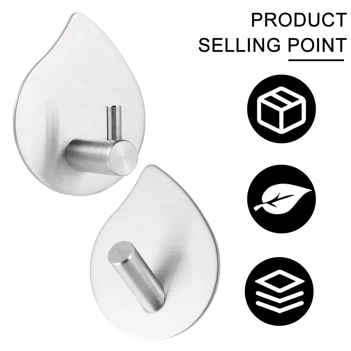 4Pcs Stainless Steel Hooks Strong Adhesive Door Hooks No Drill No Marks for Bedroom Bathroom Kitchen Towel Robe Pajama Storage
4Pcs Stainless Steel Hooks Strong Adhesive Door Hooks No Drill No Marks for Bedroom Bathroom Kitchen Towel Robe Pajama Storage